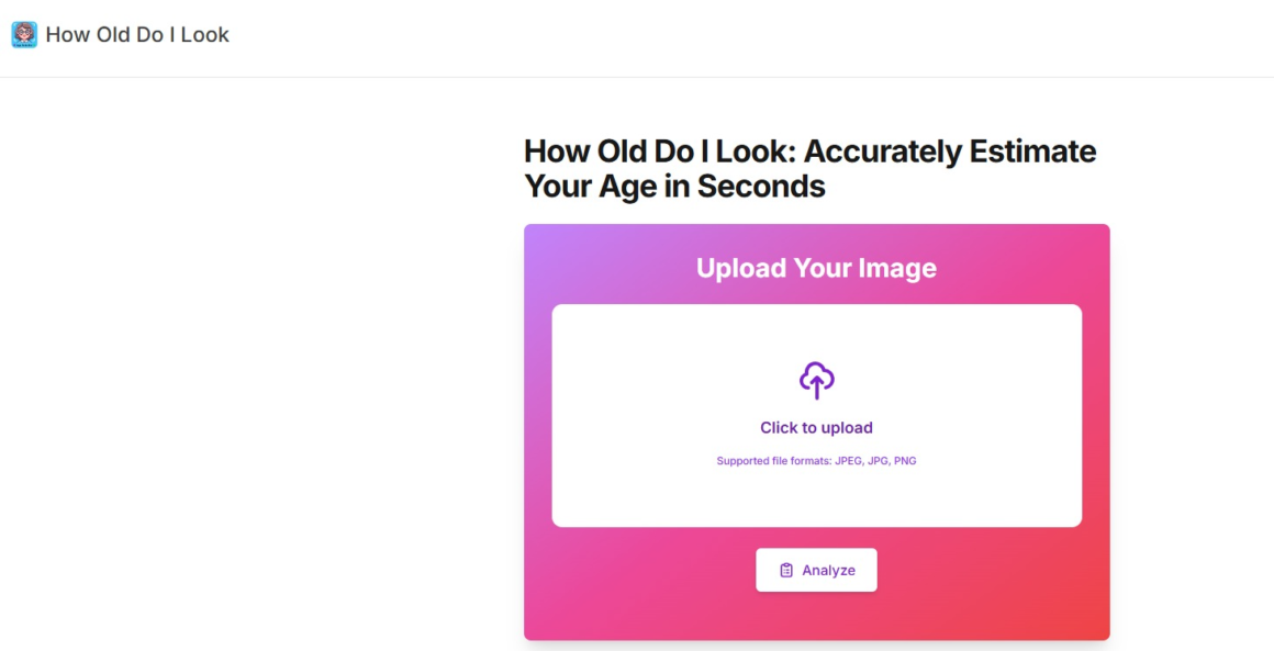 How Old Do I Look: Descubra sua Idade Aparente com a IA de Análise Facial