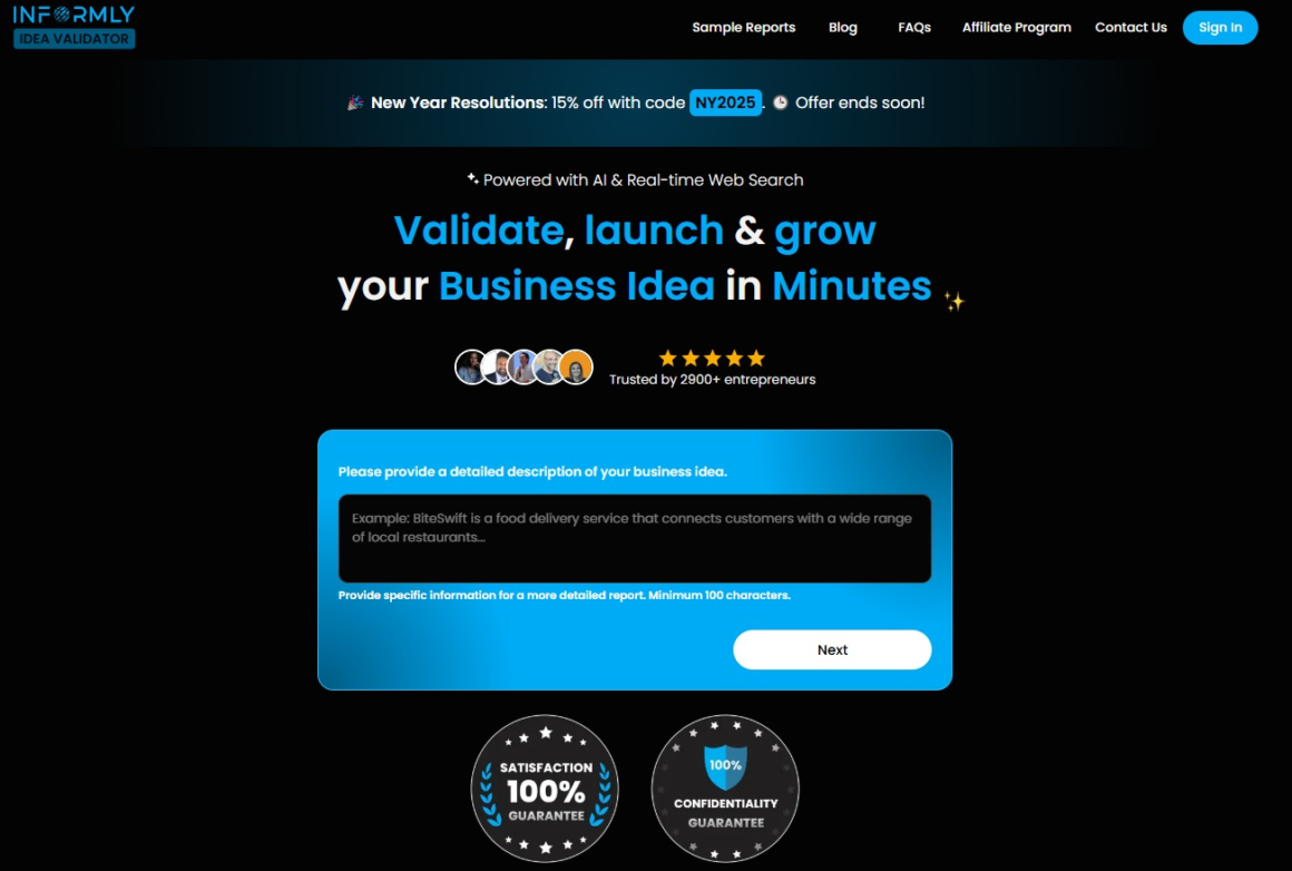 Informly Idea Validator: Valide Sua Ideia de Negócio em Minutos