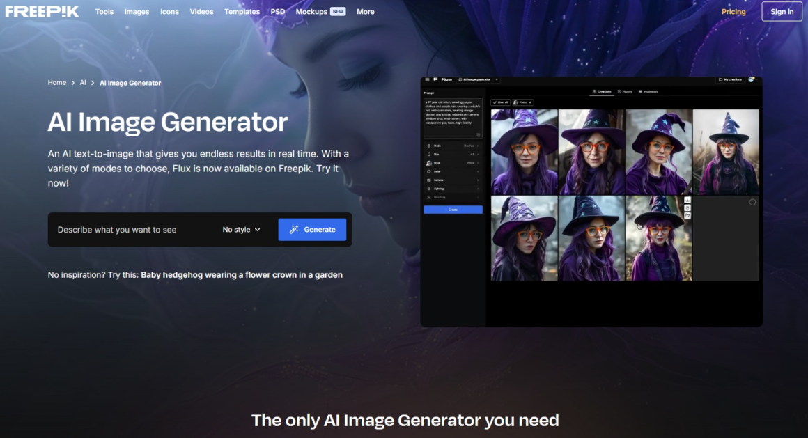 Freepik AI Image Generator: Transforme Suas Ideias em Imagens Deslumbrantes