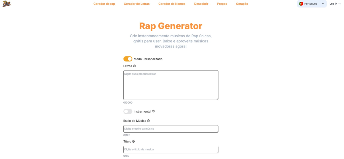 Rap Generator: A Revolução na Criação de Músicas de Rap