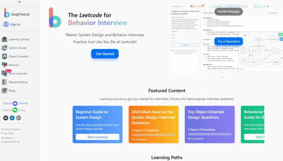 chrome-capture-2025-0-30 (1) BugFree.ai: Domine Entrevistas Técnicas com IA