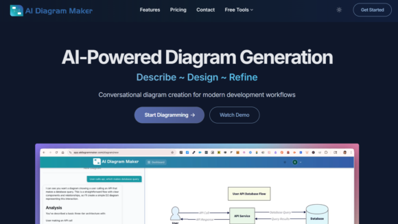 chrome-capture-2025-10-15 AI Diagram Maker: Crie Diagramas Profissionais em Segundos com Inteligência Artificial