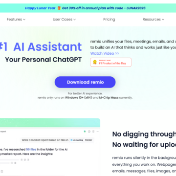 chrome-capture-2026-02-18 Remio: a IA que organiza suas ideias e transforma informações em conhecimento estruturado
