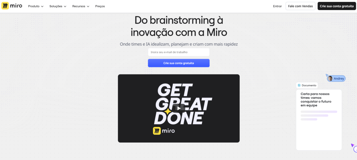 Miro: colaboração visual com IA para transformar ideias em projetos reais