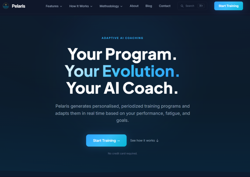 Pelaris: a IA que cria treinos personalizados como um coach digital