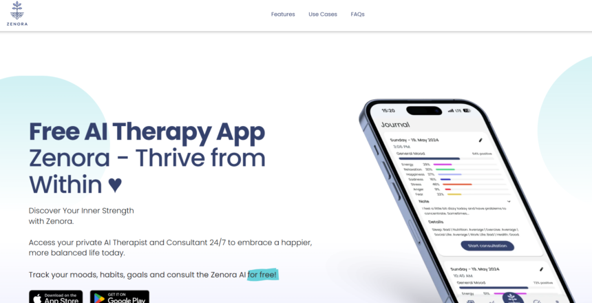 Zenora: a IA que funciona como terapeuta digital e apoio emocional 24/7