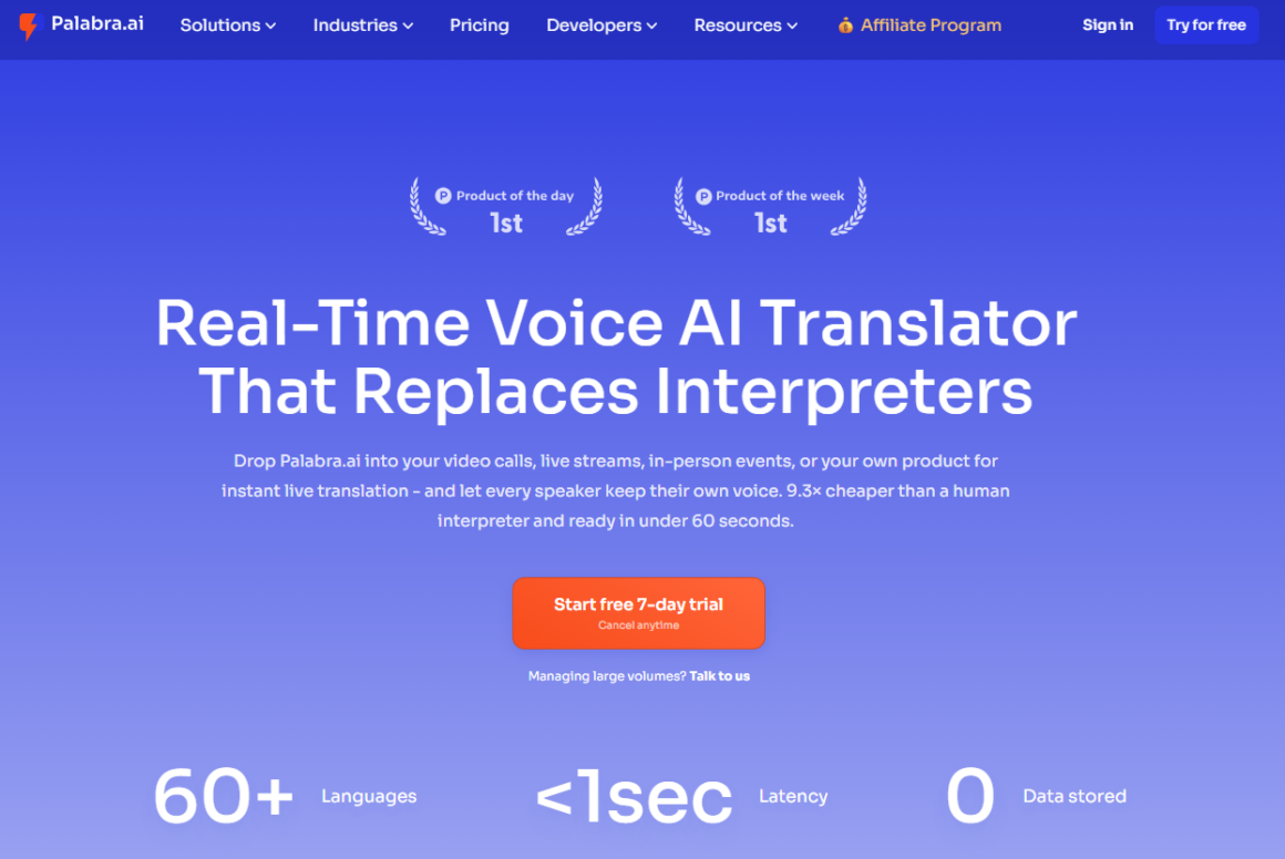 Palabra AI: a IA que traduz voz em tempo real para reuniões e chamadas