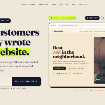 Wowable AI: a IA que cria sites usando avaliações do seu negócio